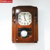 Đồng Hồ Treo Tường Vedette Cổ Điển Gỗ Tự Nhiên Chuông Cơ