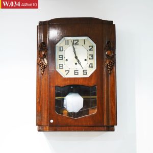 Đồng Hồ Treo Tường Vedette Cổ Điển Gỗ Tự Nhiên Chuông Cơ