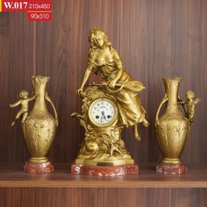 Lady d’Or – Bộ Đồng Hồ Pháp Nghệ Thuật Rococo (3 Món)