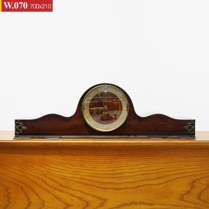Đồng Hồ Cổ Để Bàn Gỗ Cong Mặt Số Vàng Kiểu Pháp Lộ Cơ