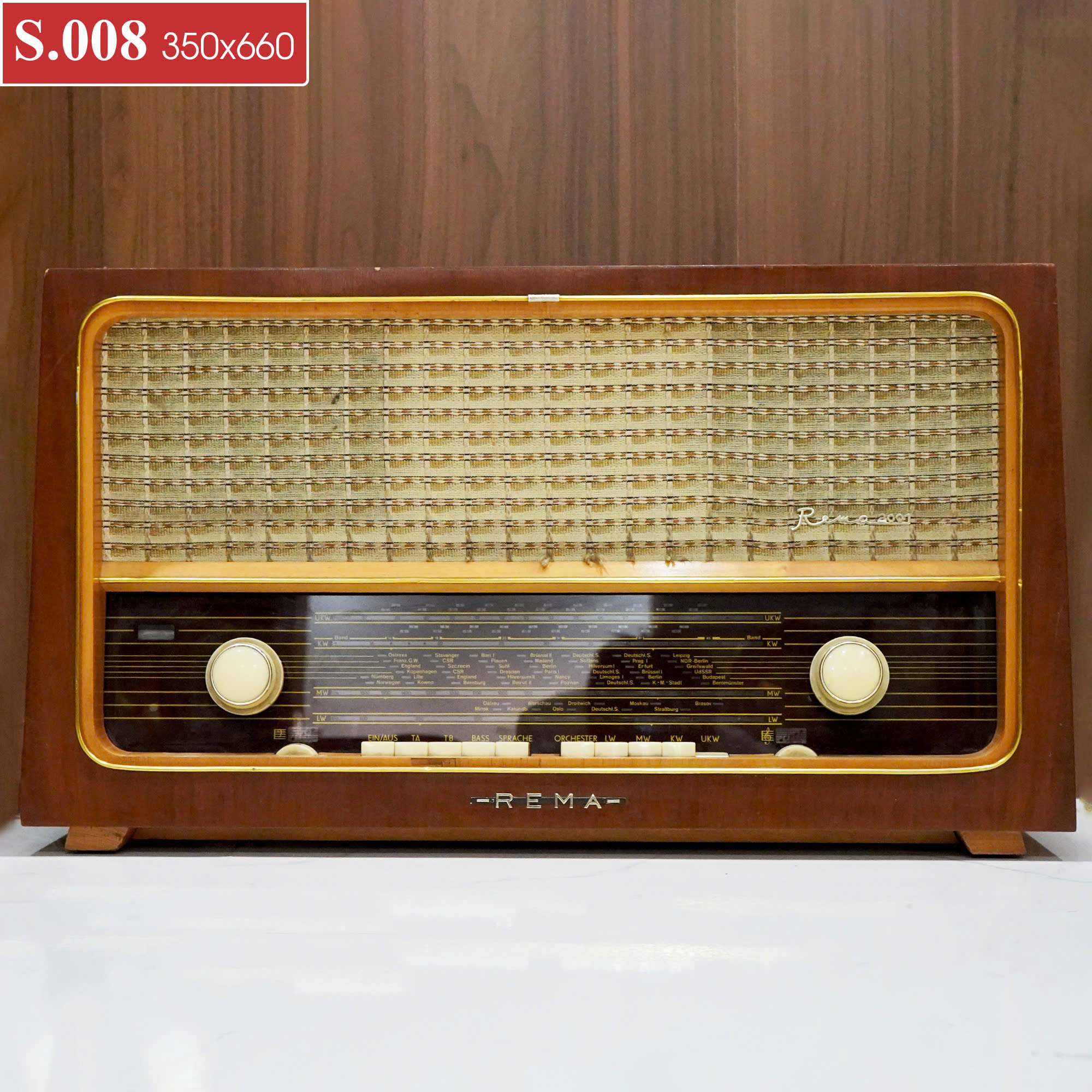REMA Classic – Đầu Đài Radio Gỗ Cổ Đông Âu